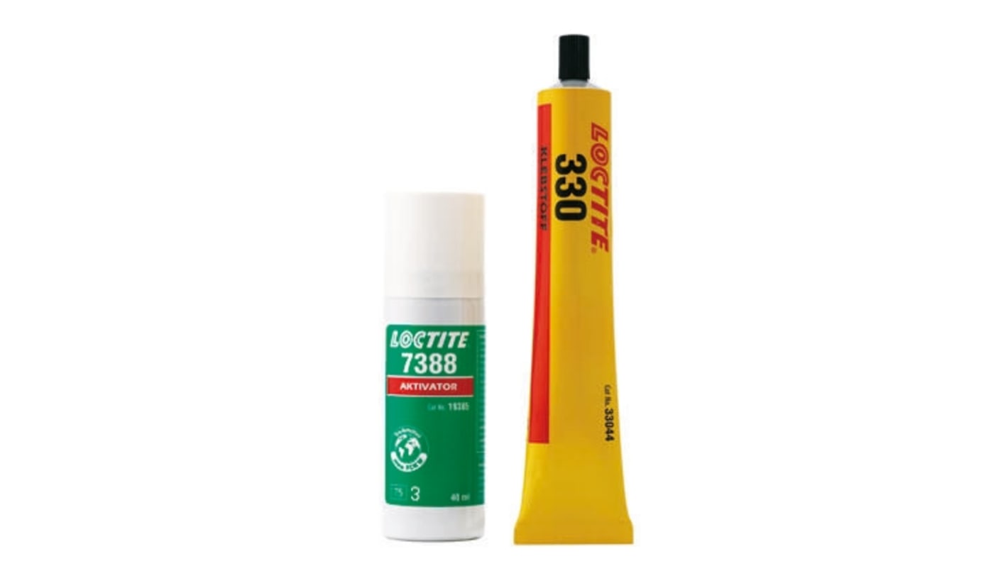 Adesivo acrilico Loctite 330/7388 Kit, col. Giallo, Kit