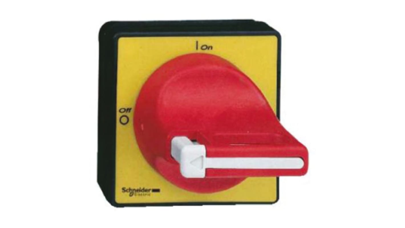 Manopola rotante Schneider Electric KCF2PZ, Rosso, 60mm, IP65, per Serie V3, serie V4