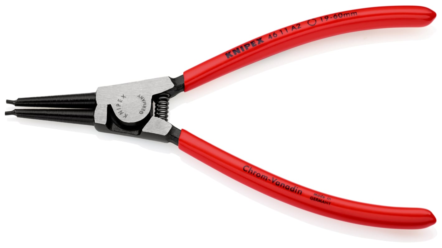 Knipex Seegerfogók 180 mm, Króm-vanádium acél Nem