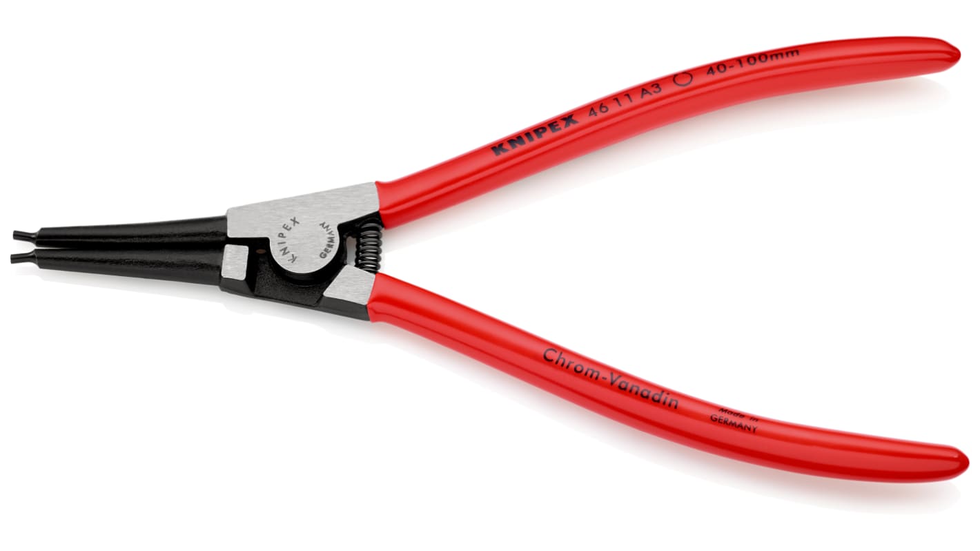 Knipex Sicherungsringzange, gebogen 210 mm 40 → 100 mm