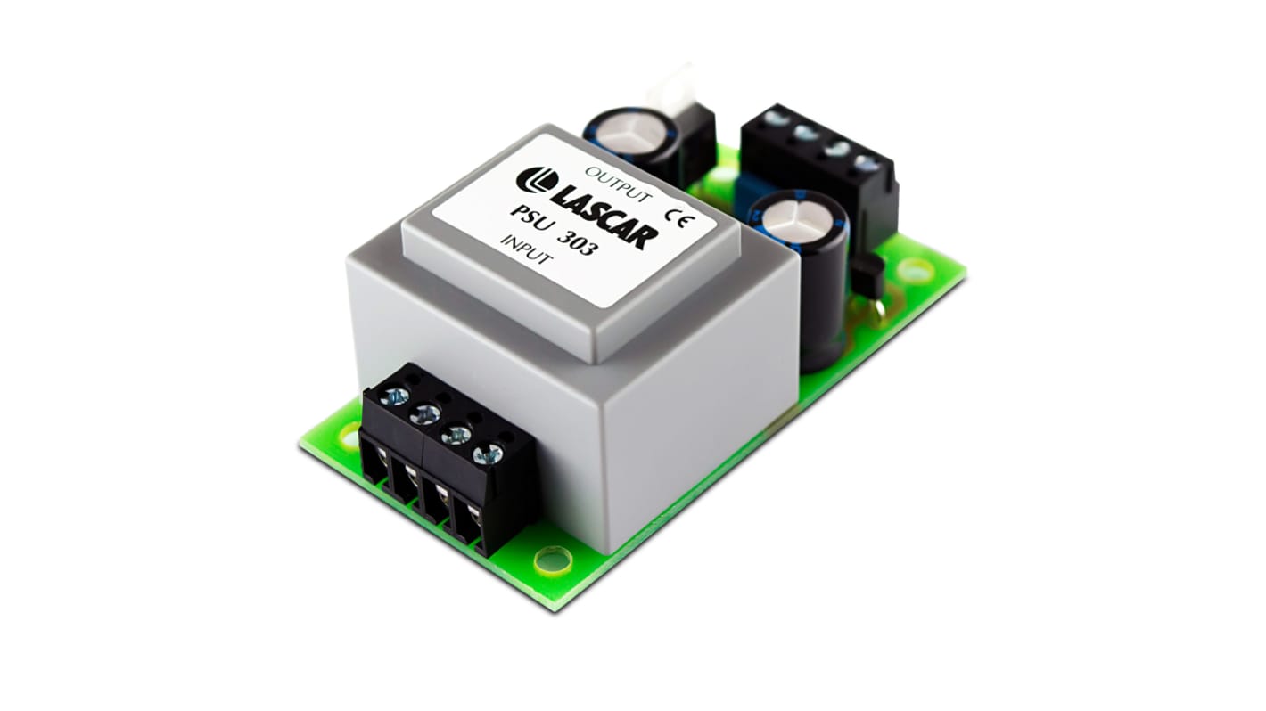 Lascar Open Frame Linear Power Supply, 245V ac Input, ±5V dc Output, 50 mA, 200 mA Output, 1.25W