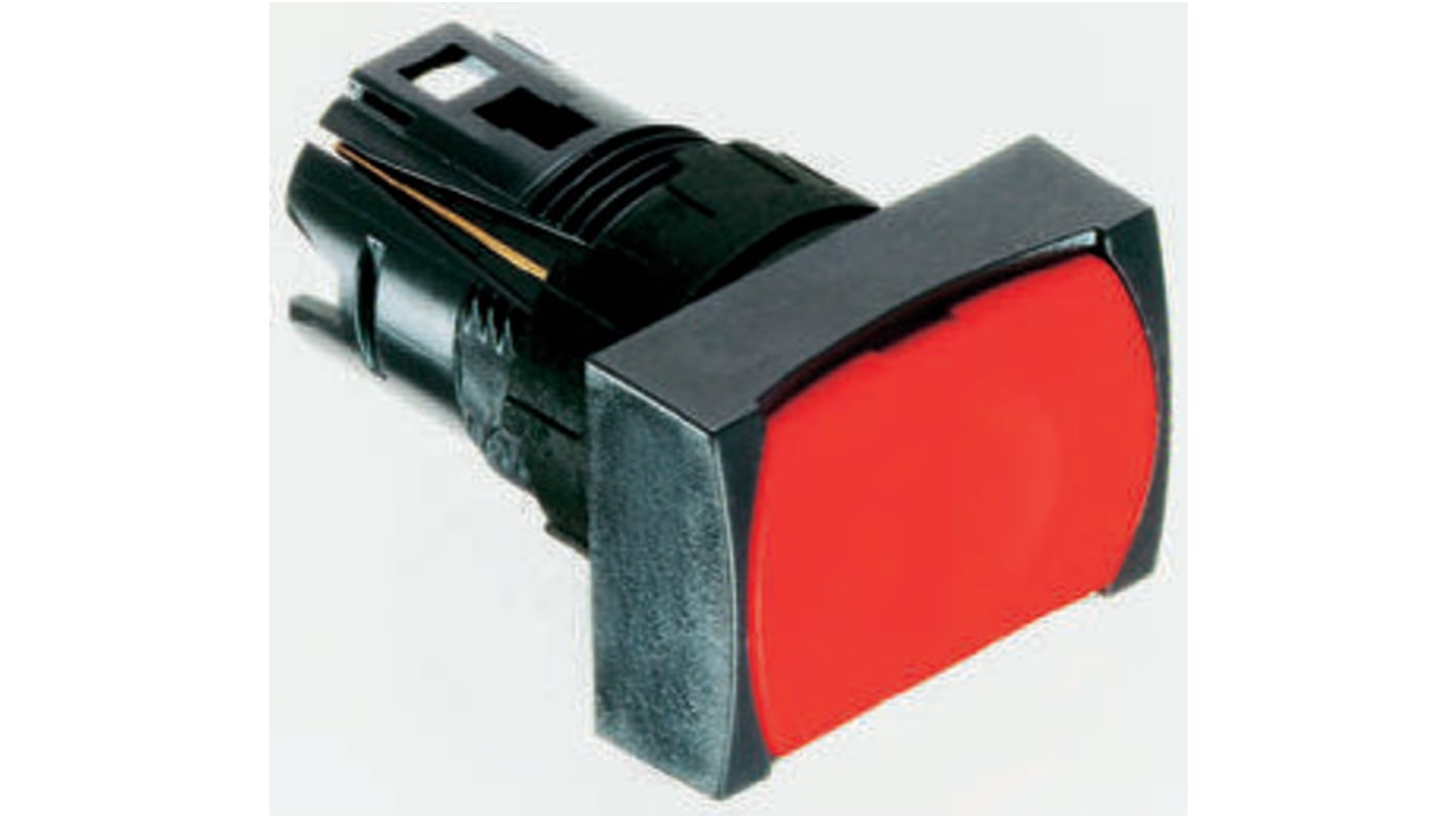 Cabezal de pulsador Schneider Electric serie Harmony XB6, Ø 16mm, de color Rojo, Retorno por Resorte, IP65