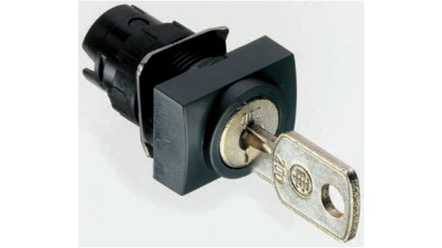 Schneider Electric 3-position Key Switch Head, Latching, 16mm Cutout