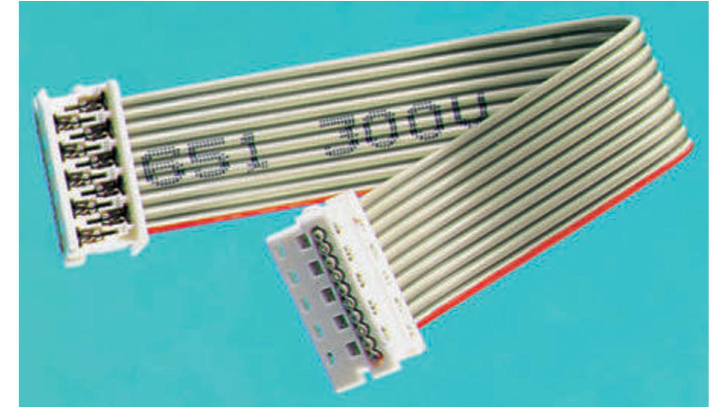 Molex Picoflex Series Flat Ribbon Cable, 10-Way, 1.27mm Pitch, 200mm Length, Picoflex IDC to Picoflex IDC