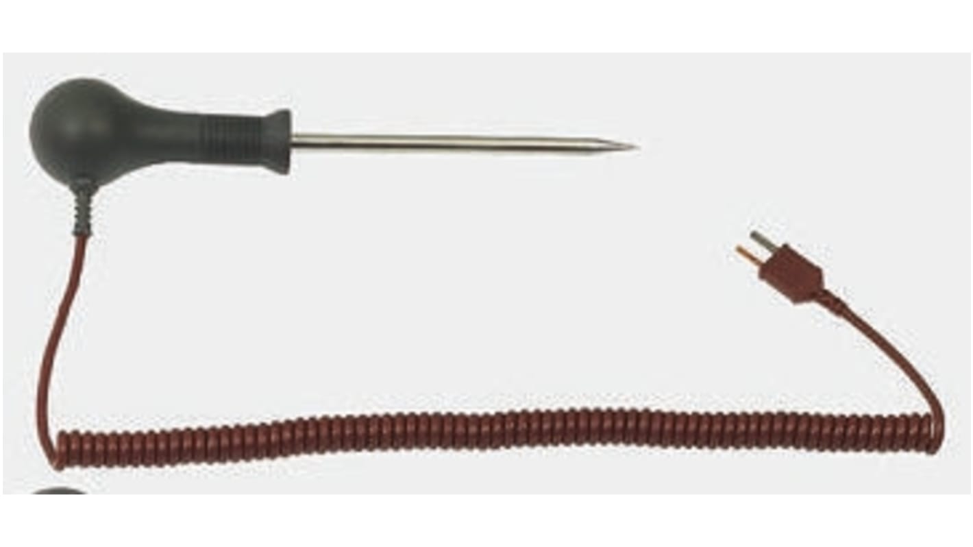 RS PRO T Needle Temperature Probe, 115mm Length, 3.3mm Diameter, +400 °C Max, With SYS Calibration