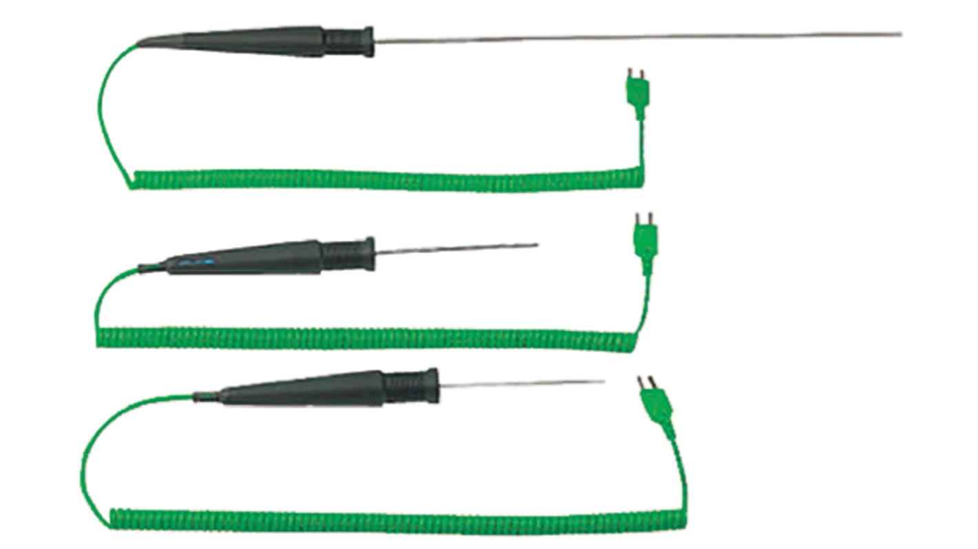 RS PRO K General Temperature Probe, 300mm Length, 3mm Diameter, +1100 °C Max, With SYS Calibration