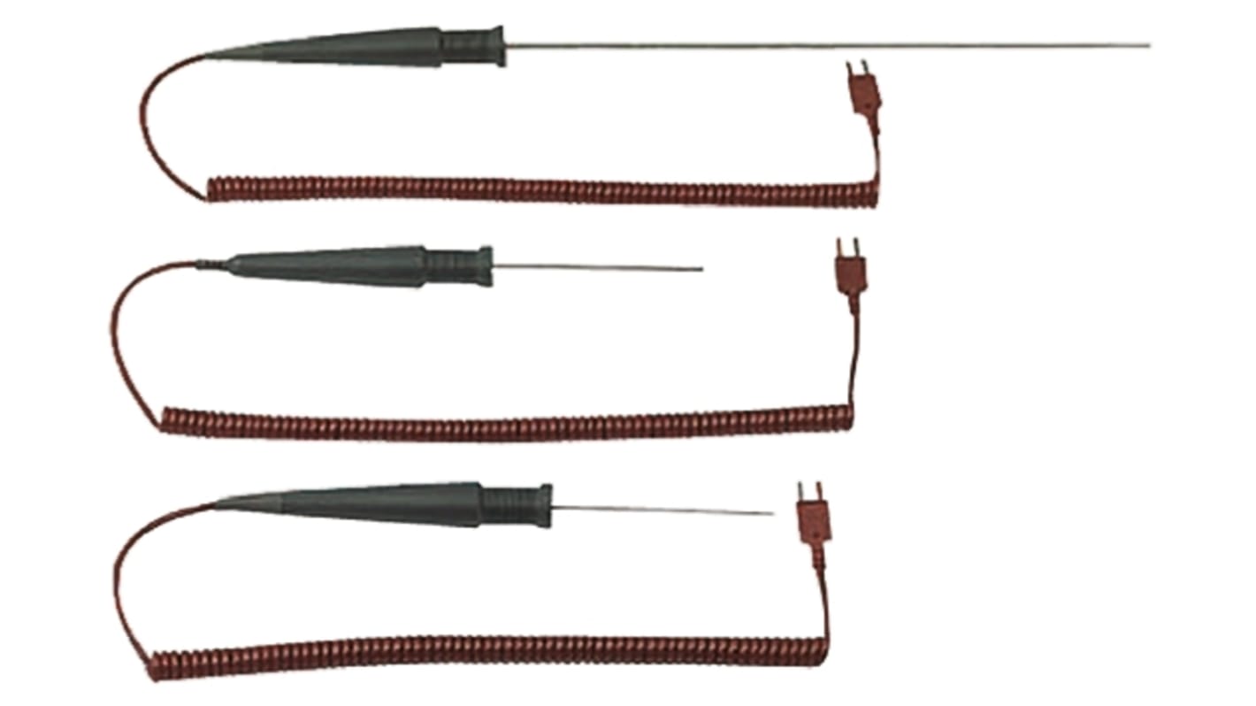 RS PRO T General Purpose Temperature Probe, 300mm Length, 3mm Diameter, +400 °C Max, With SYS Calibration