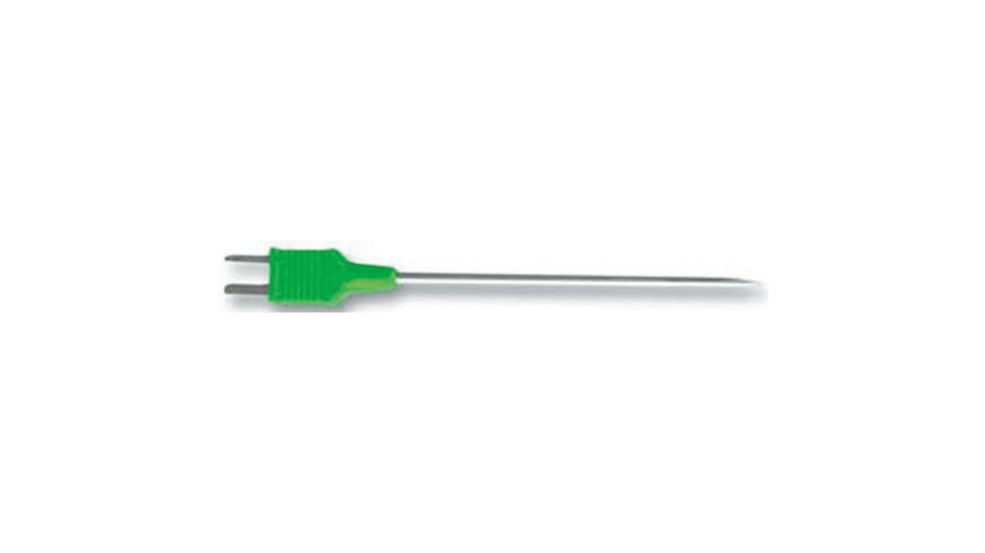 RS PRO K Insertion, Needle Temperature Probe, 100mm Length, 3.3mm Diameter, +250 °C Max, With SYS Calibration