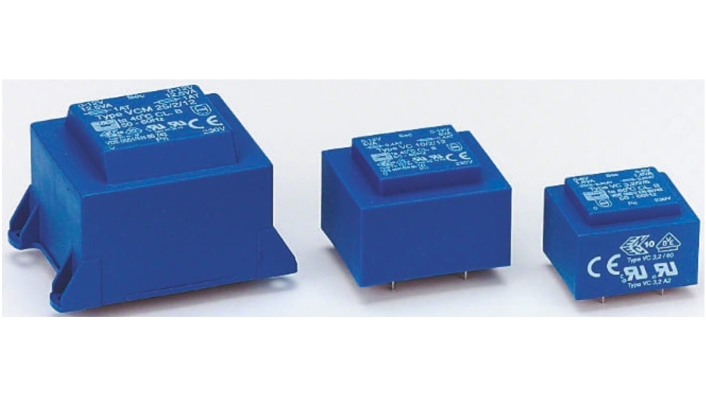 Block 6V ac 2 Output Through Hole PCB Transformer, 5VA