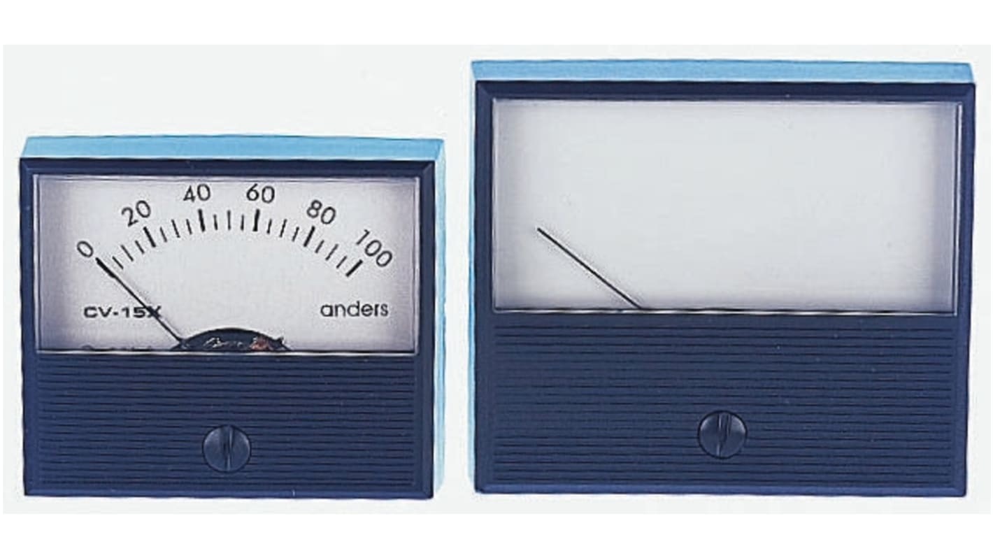 Anders Electronics Analogue Panel Ammeter 100μA DC, ±2 % Moving Coil