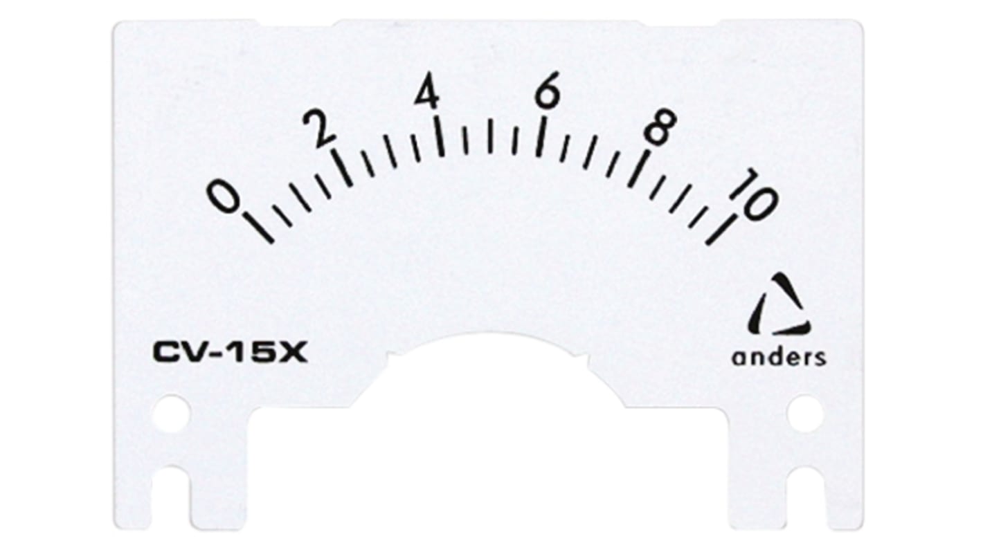 Meter Scale Anders Electronics S/CV15X10 for use with CV-15X Series