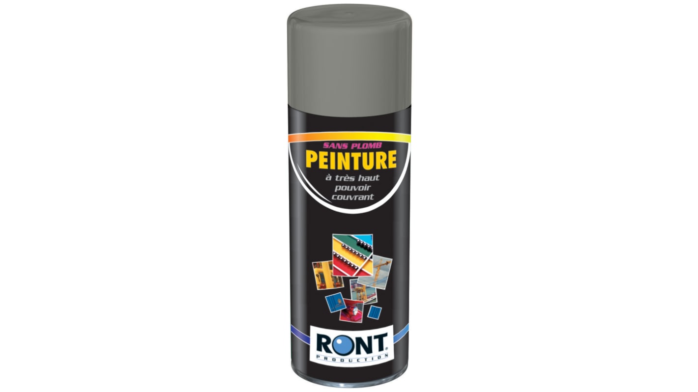 Peinture aérosol Ront Production, Gris RAL 7037, 400ml