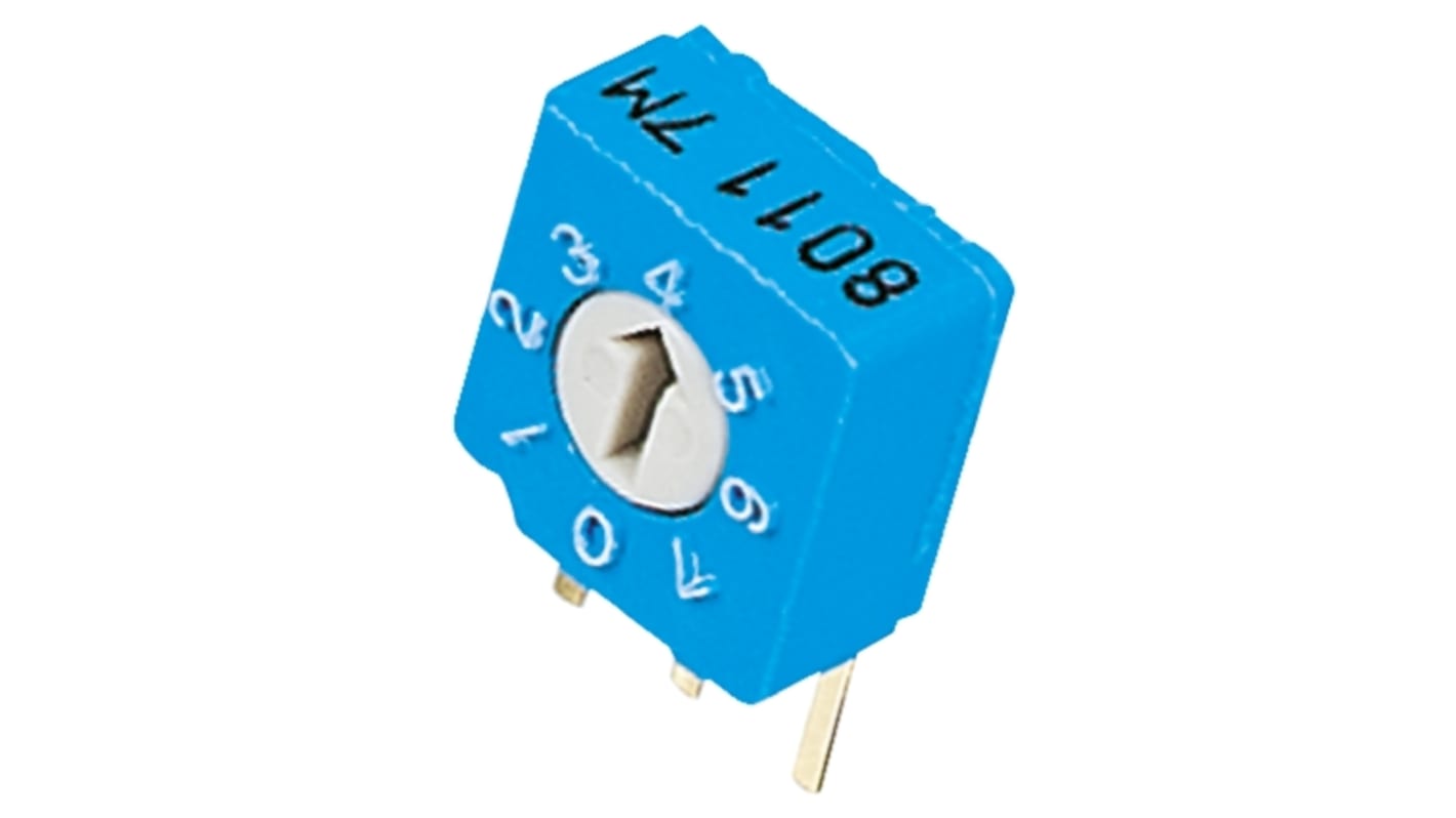 Nidec Components PCB DIP Switch, Rotary Flush Actuator