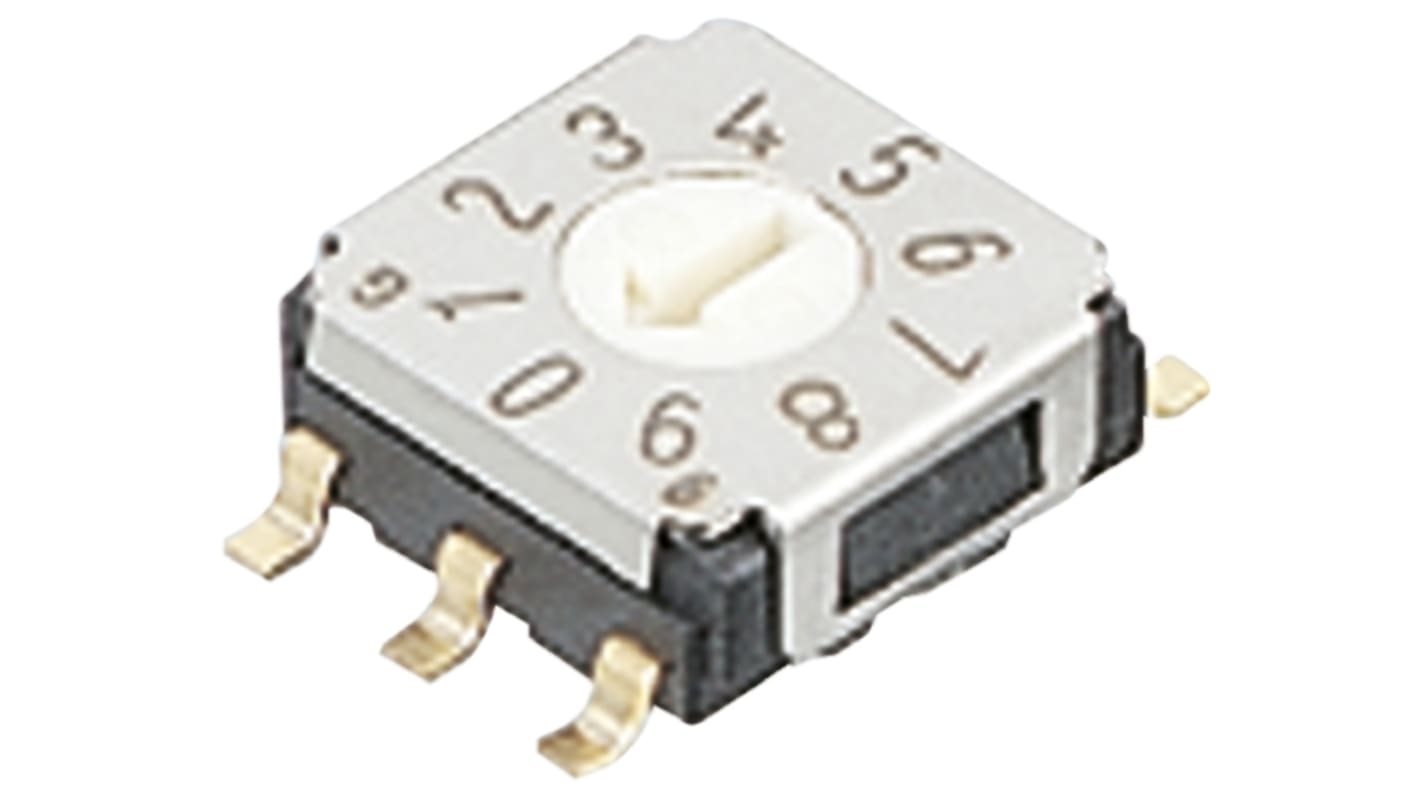 Nidec Components DIP Switch, 100 mA@ 5 V dc