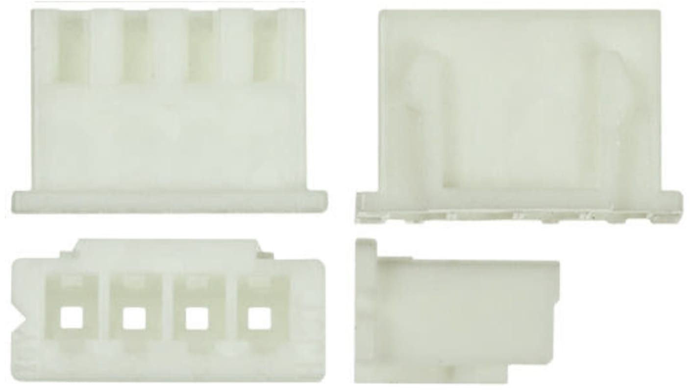 JST, XH Female PCB Housing, 2.5mm Pitch, 4 Way, 1 Row