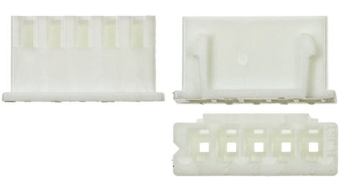 JST, XH Female PCB Housing, 2.5mm Pitch, 5 Way, 1 Row