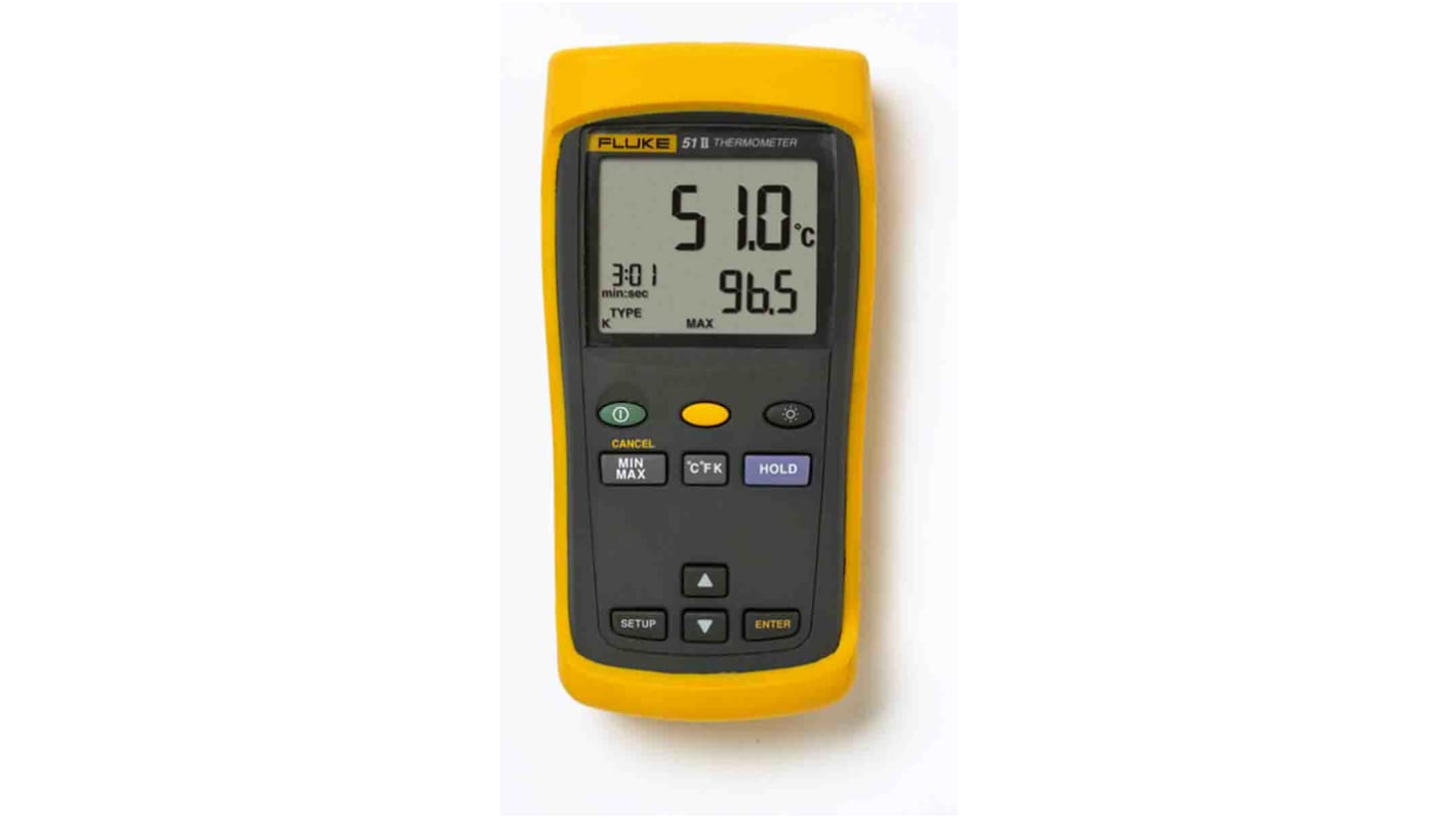 FLUKE512 Fluke 51 II Wired Digital Thermometer for Industrial Use