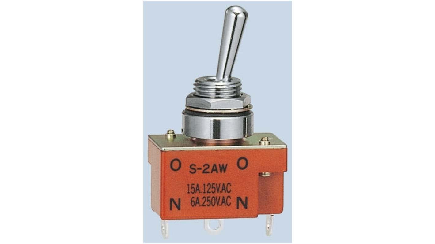 S1AW NKK Switches Toggle Switch, Solder Terminal RS