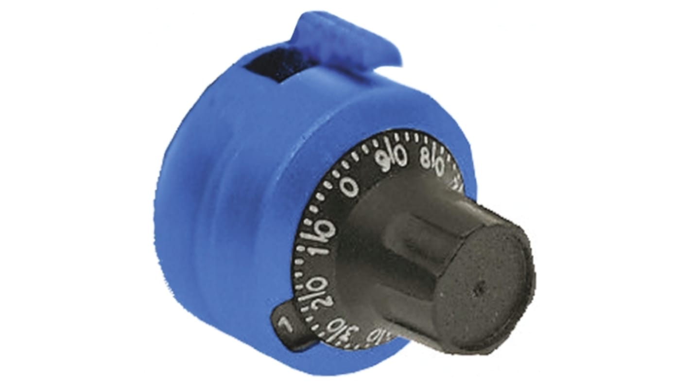 Atoms 23mm Blue Potentiometer Dial for 6mm Shaft, CT 85 D 6.35 BLEU-2B-3B