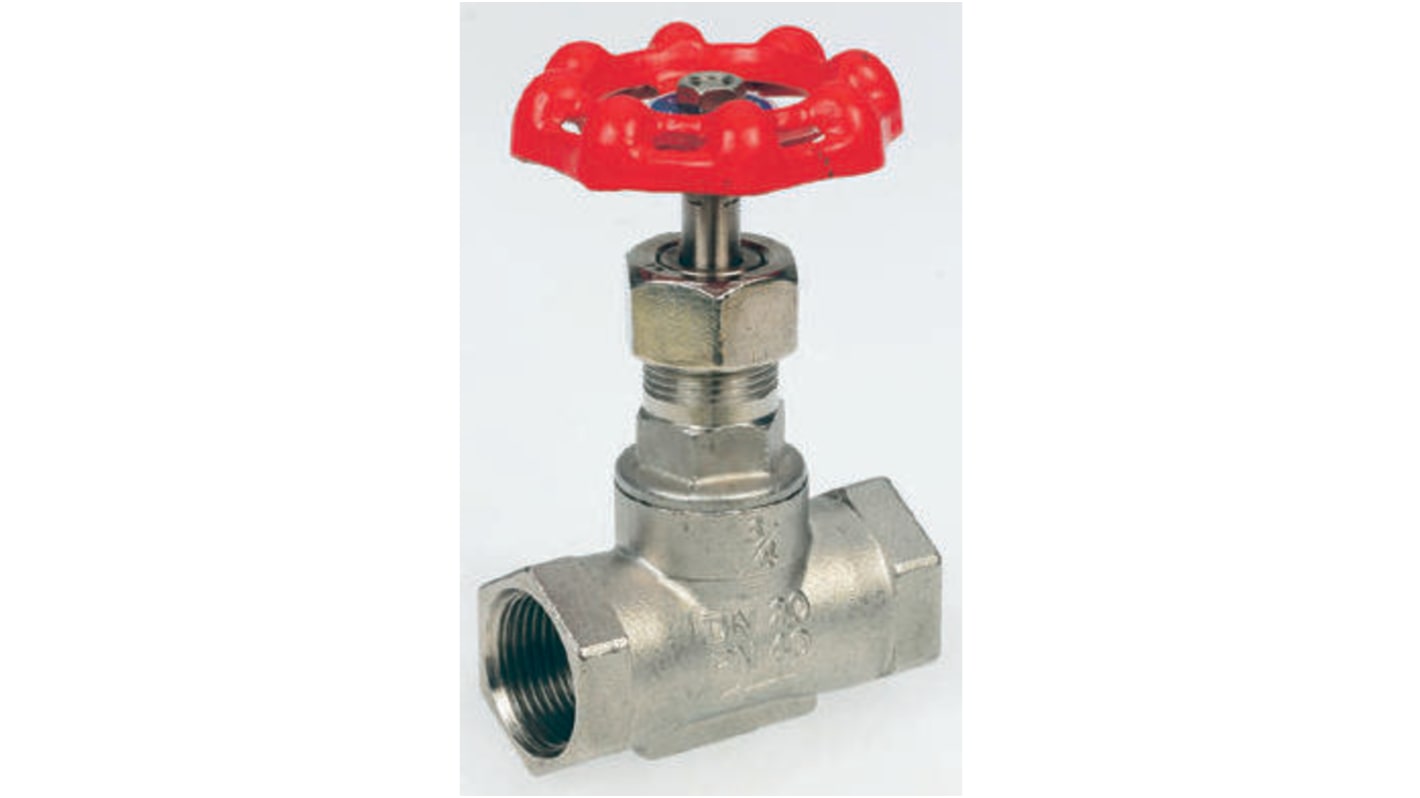 RS PRO Stainless Steel Globe Valve, 1-1/4 in BSP 32 bar