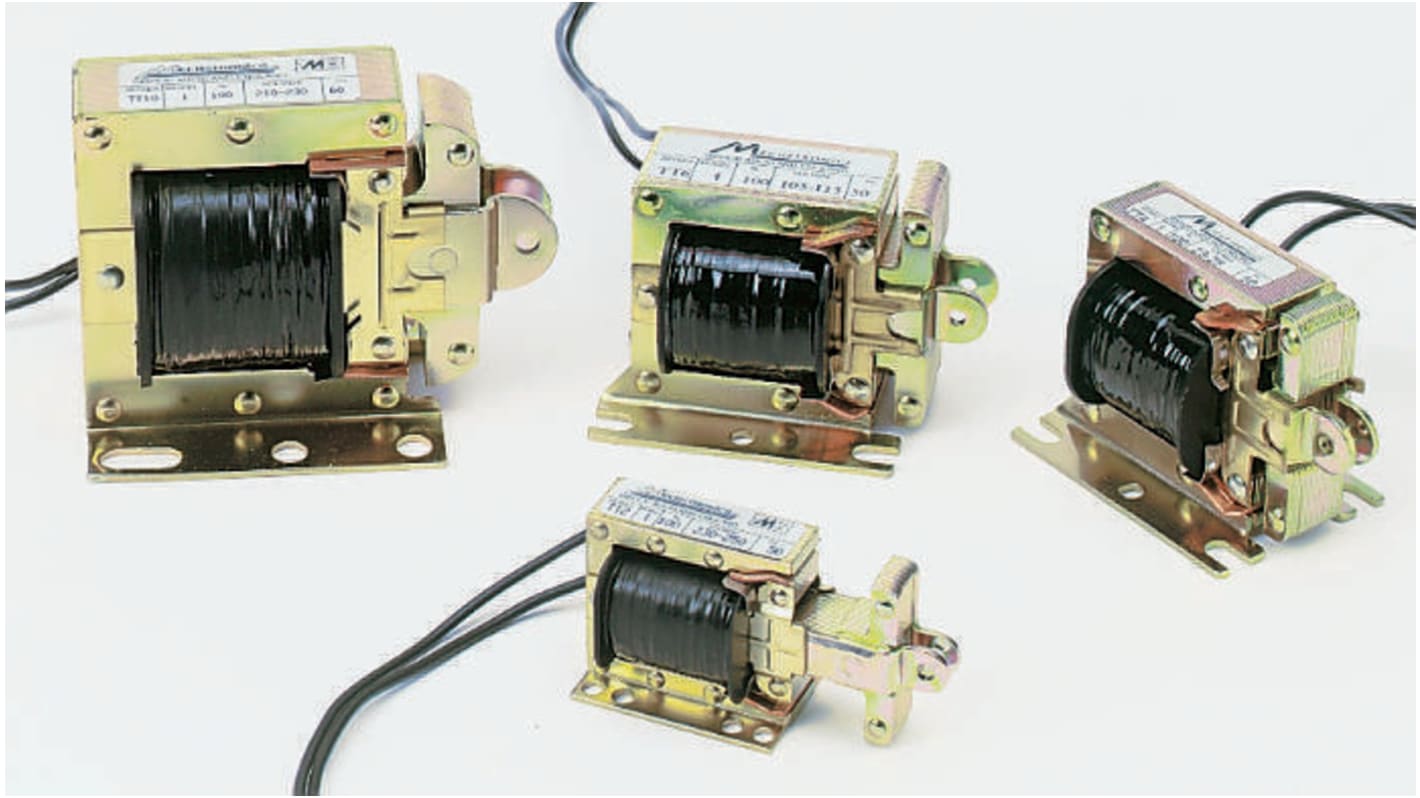 Solenoide lineare A trazione Mechetronics, 24 V c.a., corsa max. 27mm