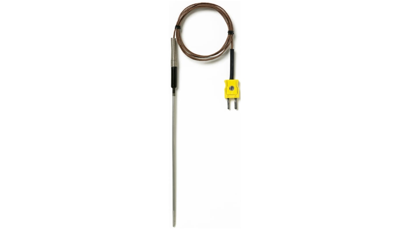 Sonde de température Fluke de type K à air, Maximum +260 °C , Calibré RS