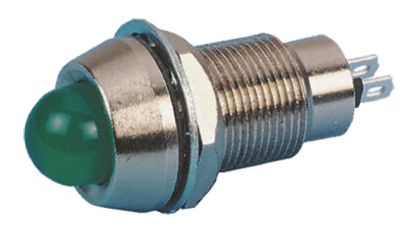 Marl パイロットランプ, 24V dc, 緑, 実装ホールサイズ:12.7mm, 514-114-22