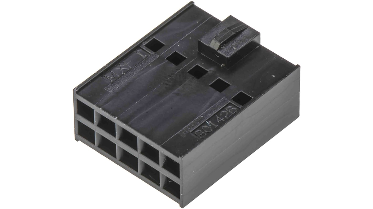 Carcasa de conector Molex 90142-0050, Serie C-Grid III, paso: 2.54mm, 50 contactos, 2 filas, Recto, Hembra, Montaje de