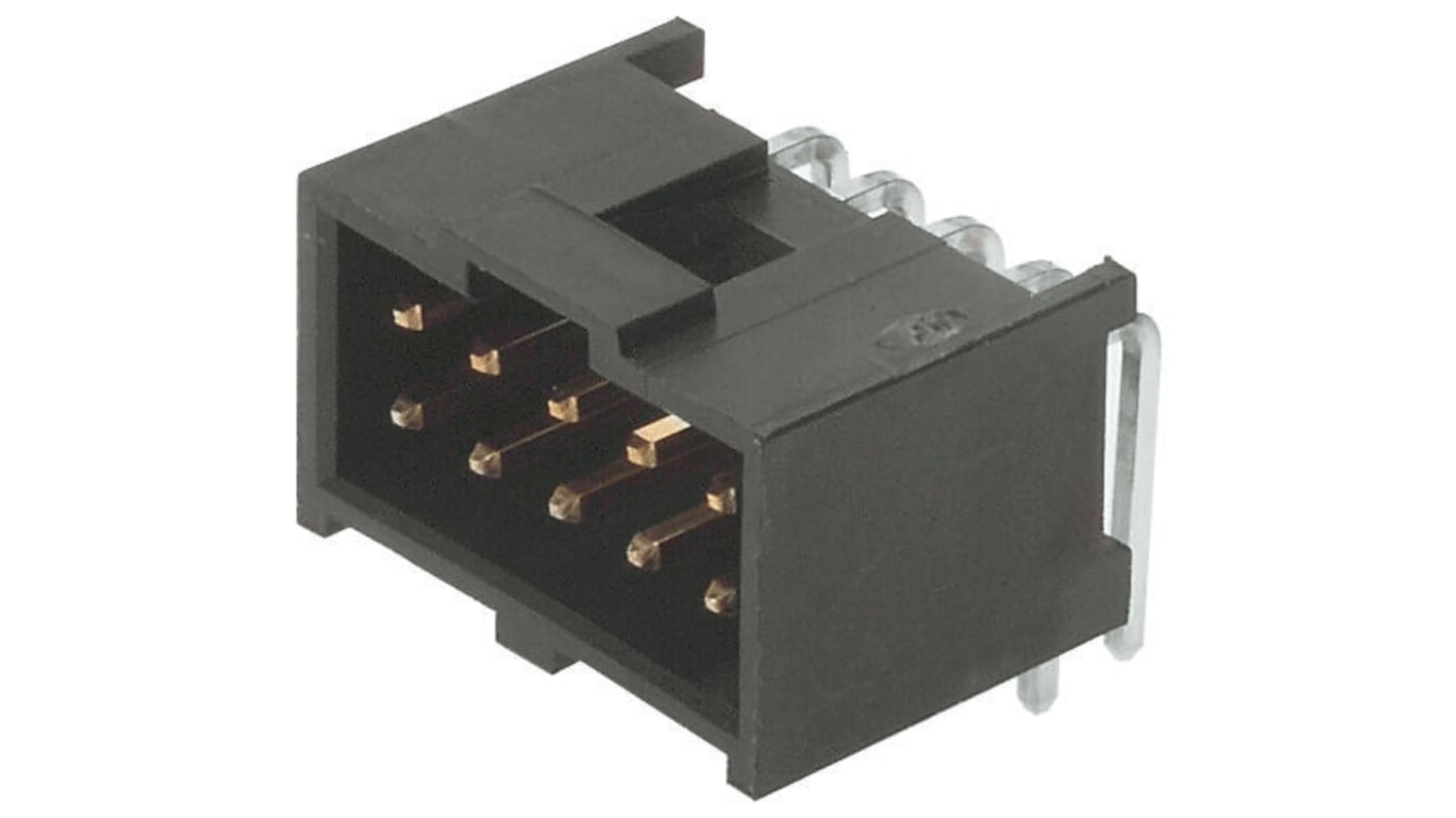 Molex C-Grid III Leiterplatten-Stiftleiste gewinkelt, 16-polig / 2-reihig, Raster 2.54mm, Kabel-Platine,