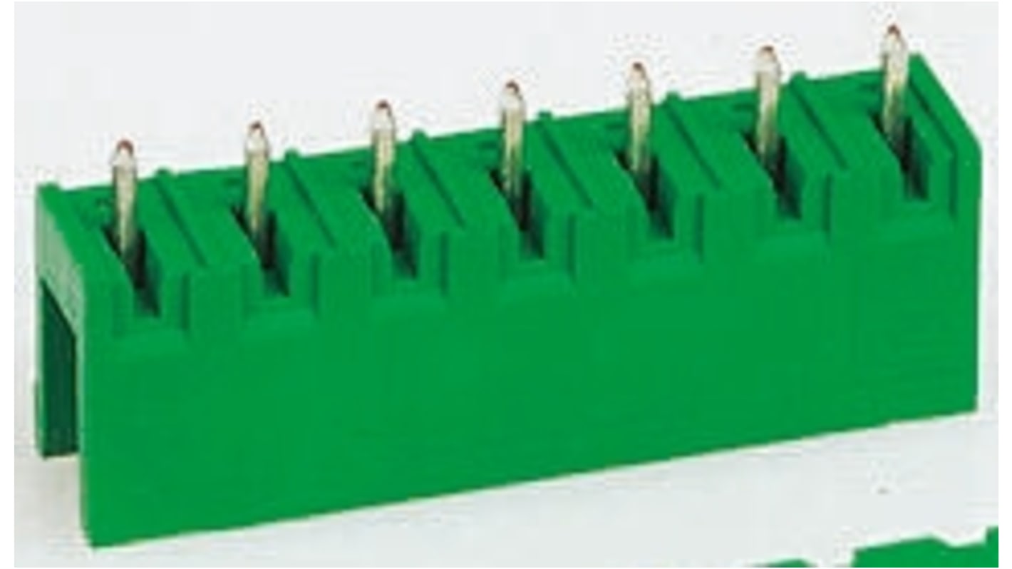 File di contatti PCB TE Connectivity, 6 vie, 1 fila, passo 5.08mm