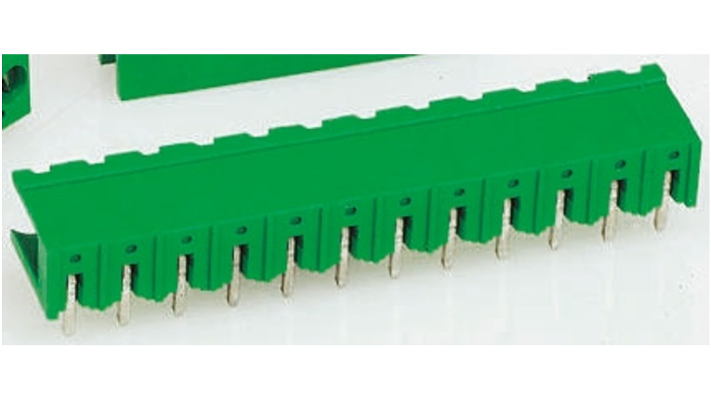 TE Connectivity Buchanan Series Right Angle Through Hole PCB Header, 3 Contact(s), 5.08mm Pitch, 1 Row(s), Shrouded