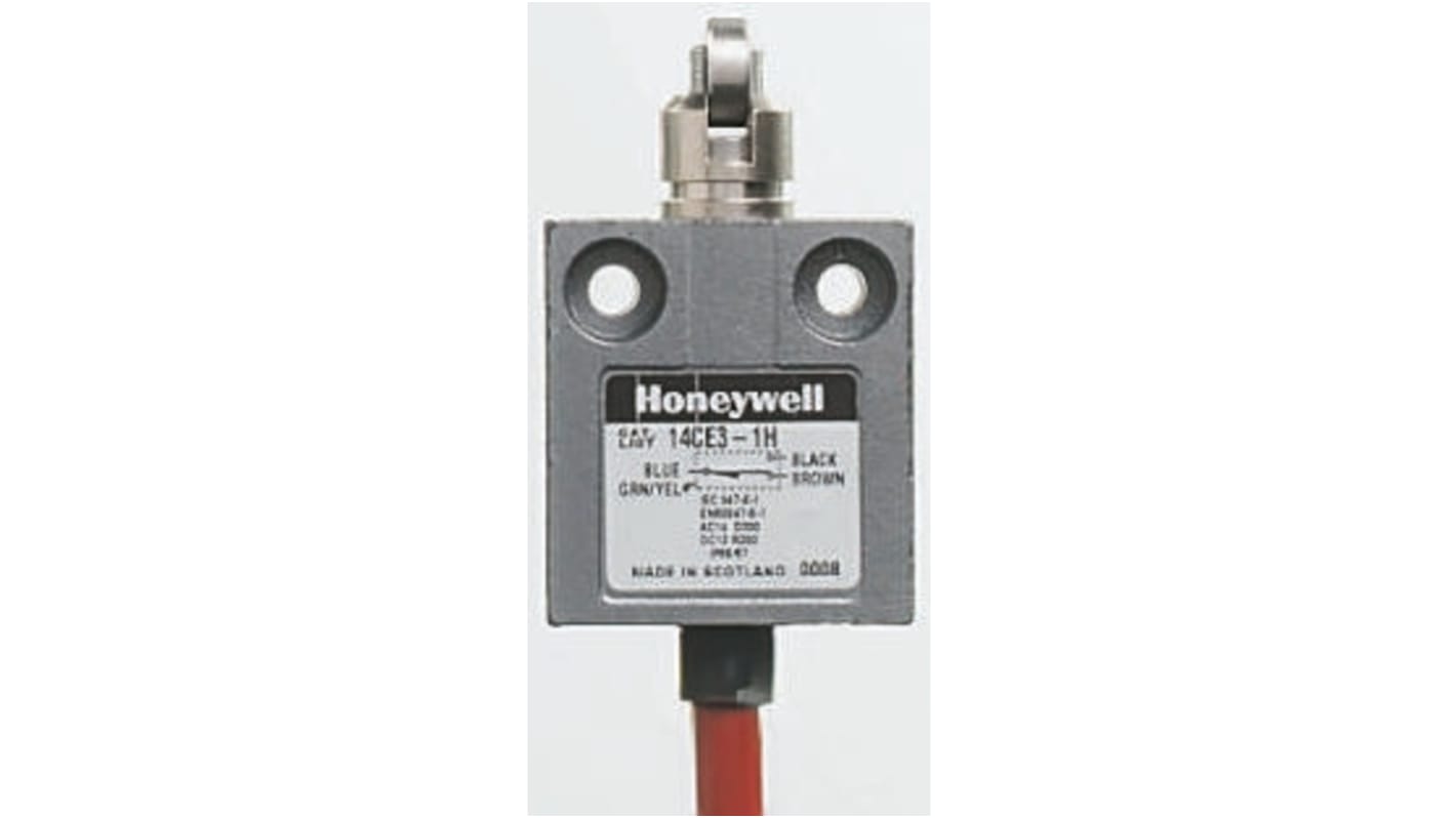 Honeywell 14CE Series Plunger Limit Switch, NO/NC, IP65, 240V ac Max, 3A Max