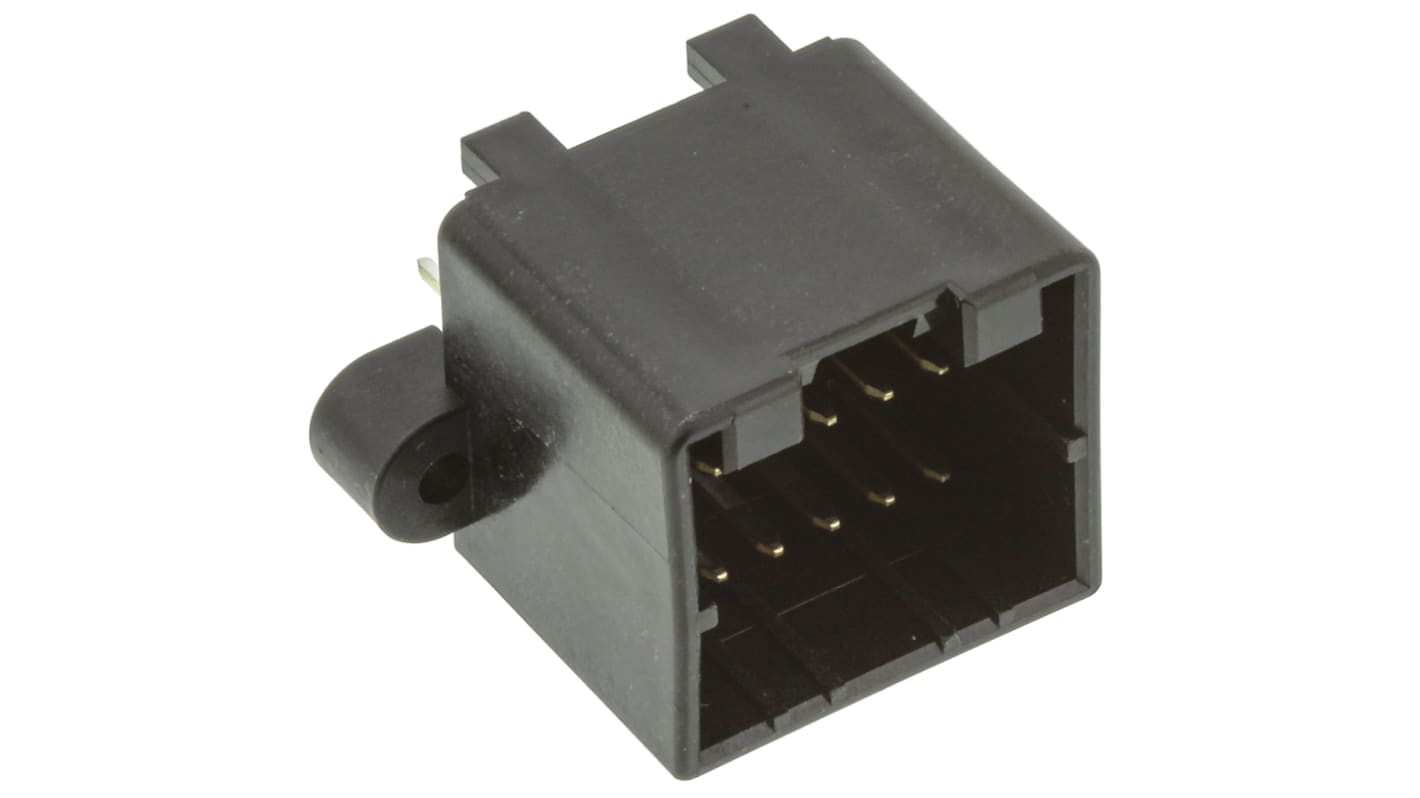 Carcasa de conector TE Connectivity 174973-2, Serie MULTILOCK 040, paso: 2.5mm, 12 contactos, 2 filas, Ángulo de 90° ,