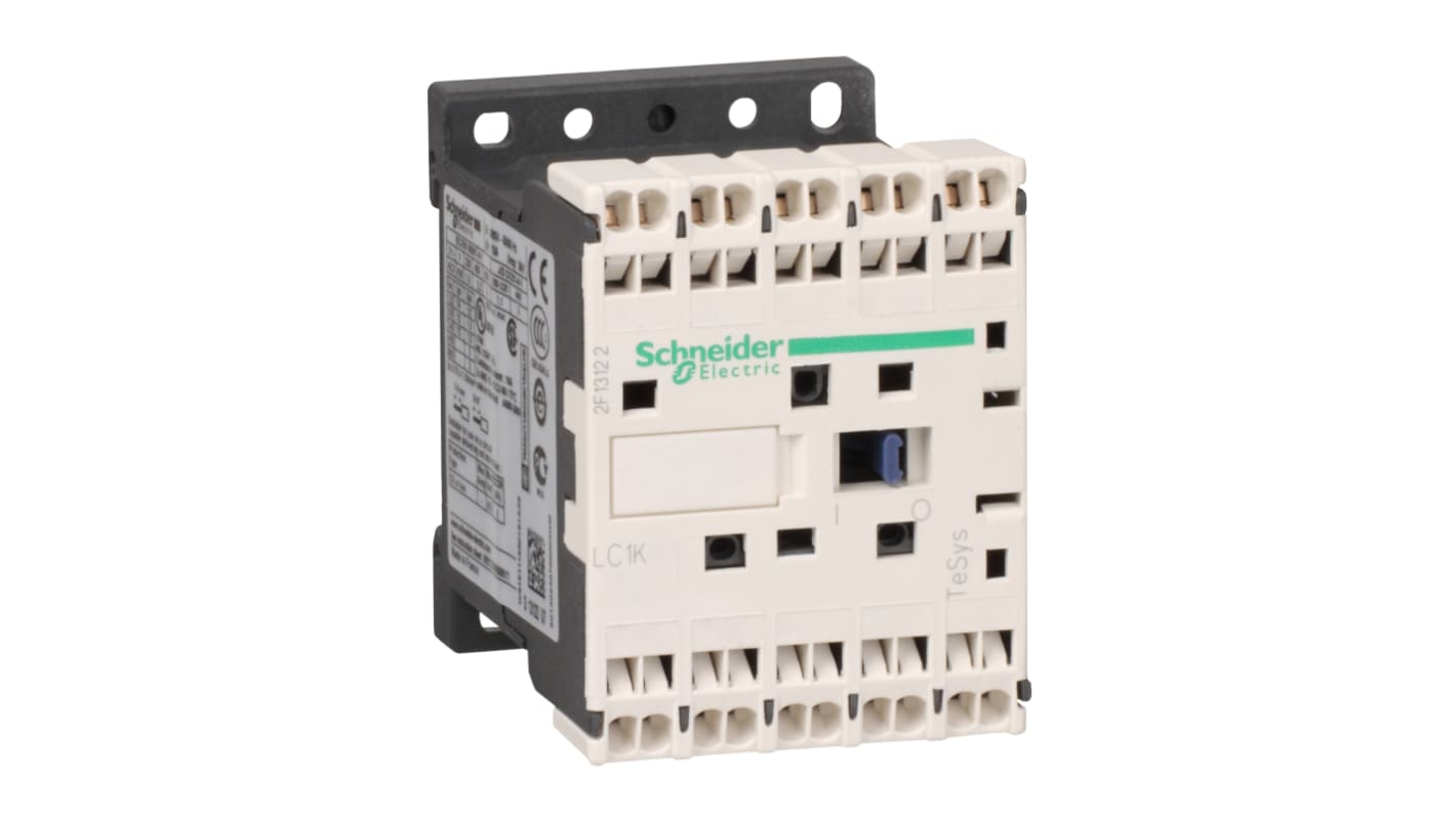 Schneider Electric LC1K Series Contactor, 24 V ac Coil, 3-Pole, 9 A, 4 kW, 3NO, 690 V ac