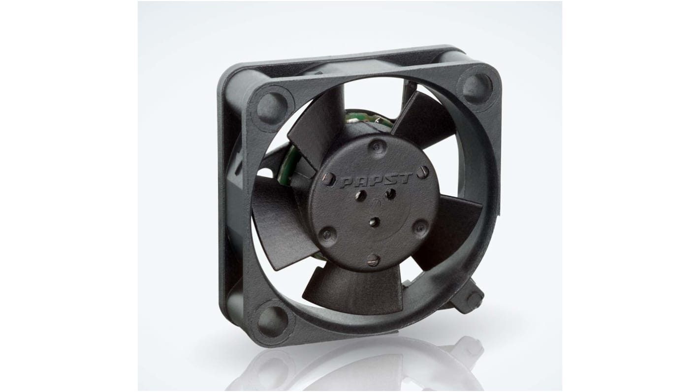 ebm-papst 250 Series Axial Fan, 12 V dc, DC Operation, 3.4m³/h, 450mW, 42mA Max, IP20, 25 x 25 x 8mm