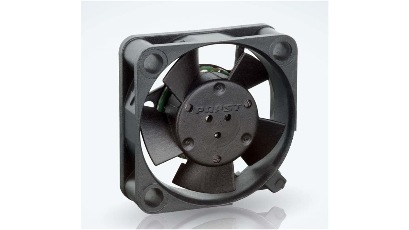 ebm-papst 250 Series Axial Fan, 5 V dc, DC Operation, 3.5m³/h, 400mW, 80mA Max, IP20, 25 x 25 x 8mm