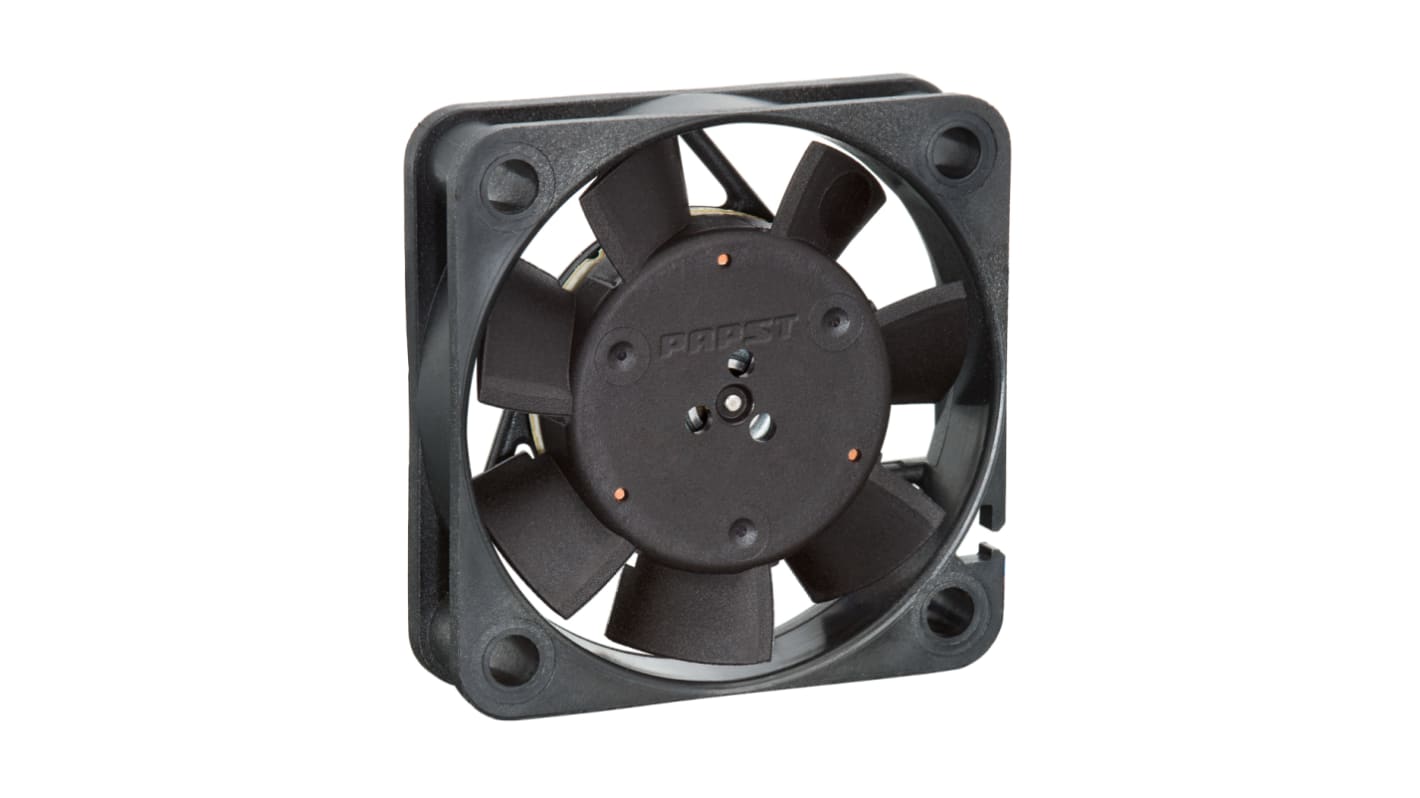 Ventilador Axial ebm-papst 400 de 40 x 40 x 20mm, 12 V dc, 1.6W, 8100rpm, caudal 13.5m³/h, 29dB