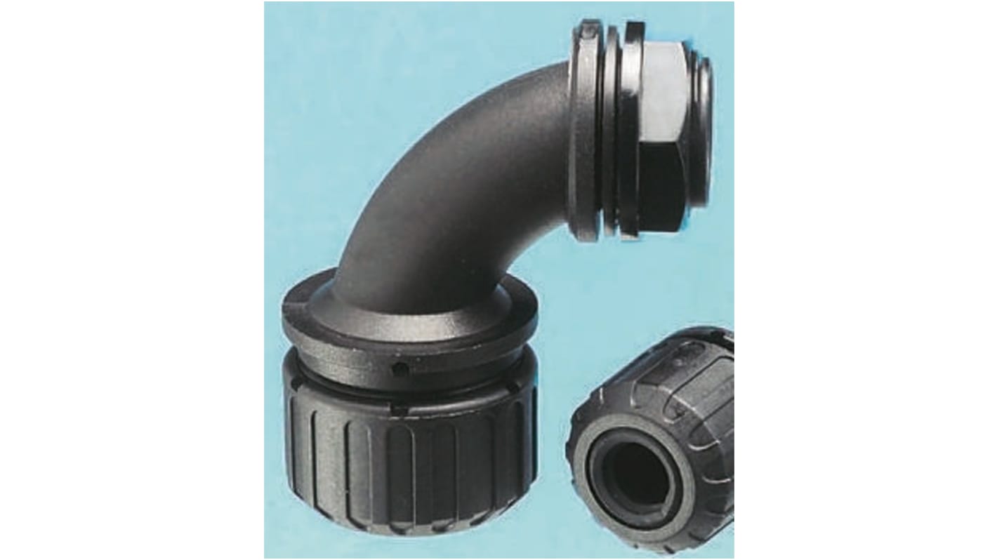 AL13/M16/C90 Adaptaflex 90° Elbow, Conduit Fitting, 13mm Nominal Size