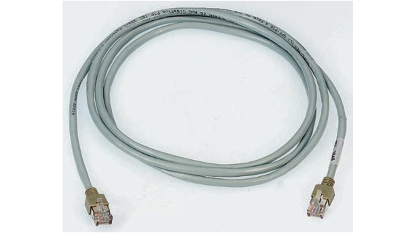 Brand-Rex Ethernetkabel Cat.5e, 3m, Grau Patchkabel, A RJ45 F/UTP Stecker, B RJ45, LSZH