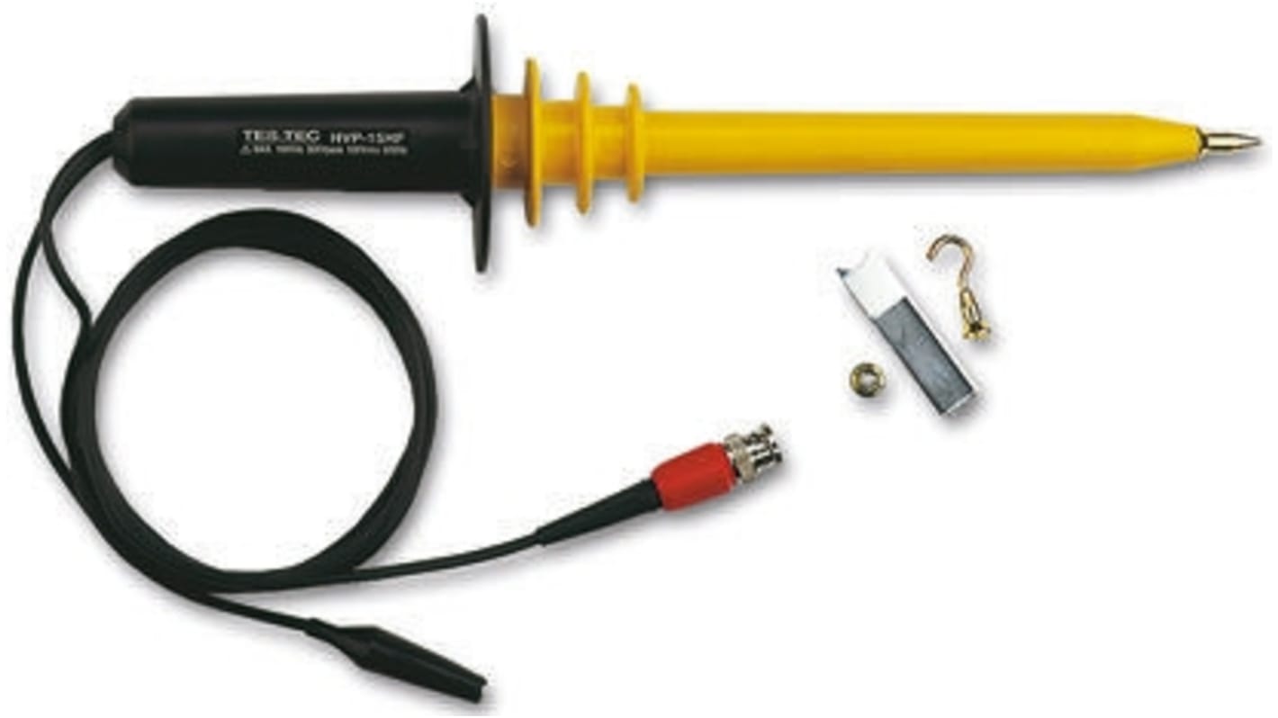 Testec HVP Series TT-HVP15 HF Oscilloscope Probe, Passive Type, 50MHz, 1:1000, BNC Connector