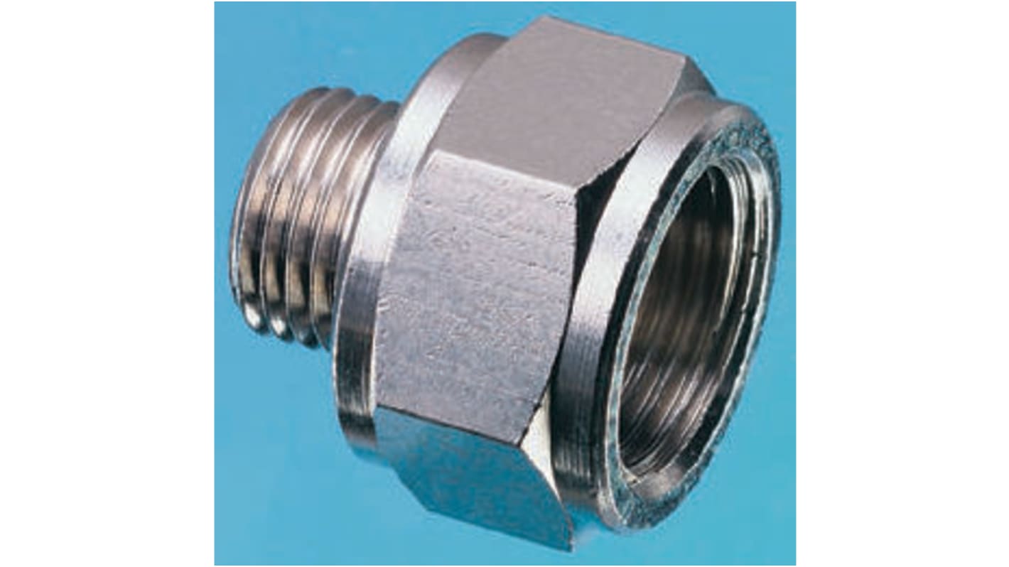 Legris LF3000 Series Straight Threaded Adaptor, G 1/2 Male to G 1/2 Female, Threaded Connection Style