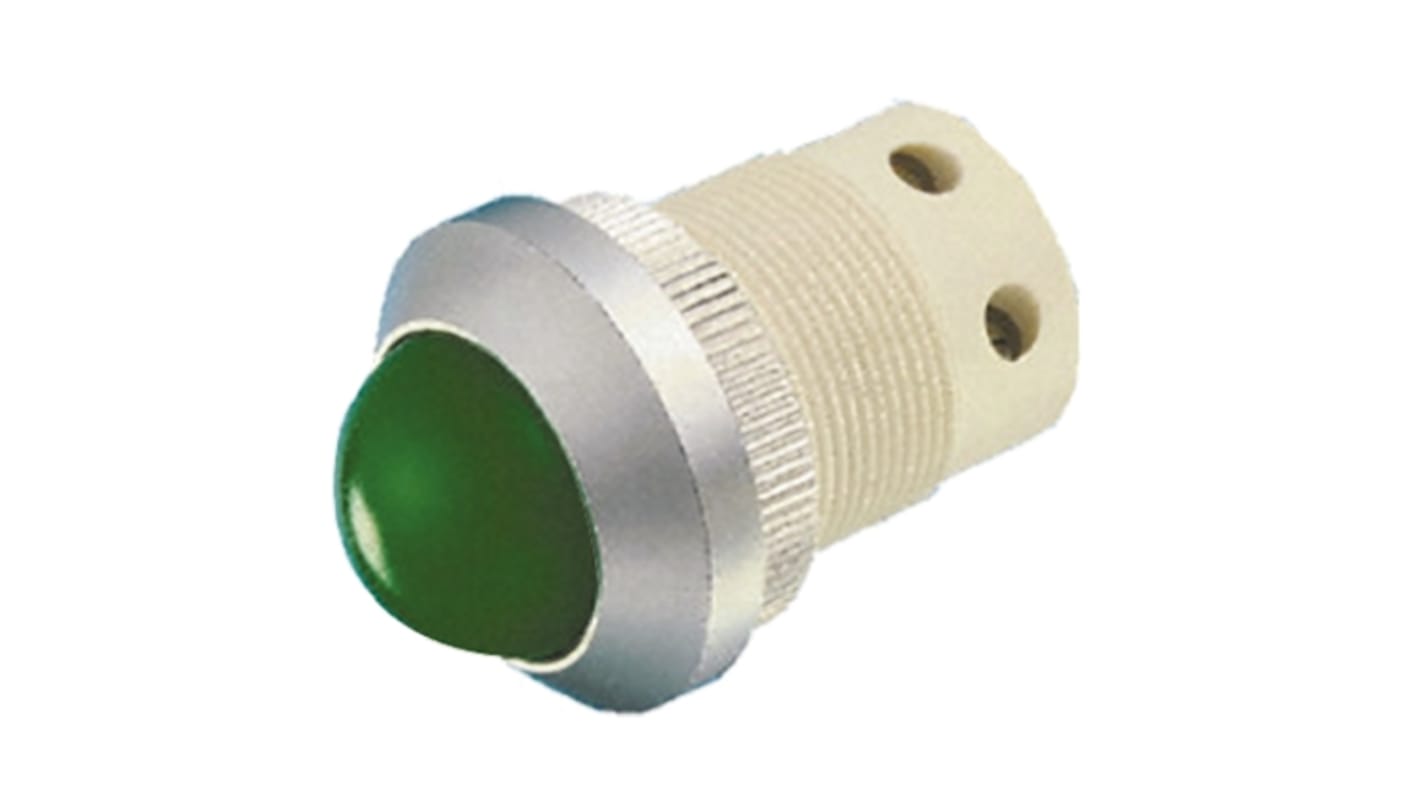 Voyant LED lumineux  Vert Signal Construct, dia. 22mm, 24 → 28V