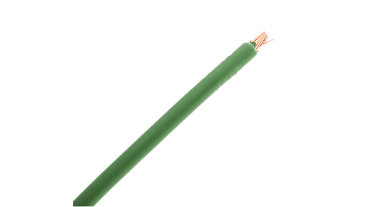 TE Connectivity ACW Series Green 2.5 mm² Automotive Wire, 19/0.41 mm, 100m