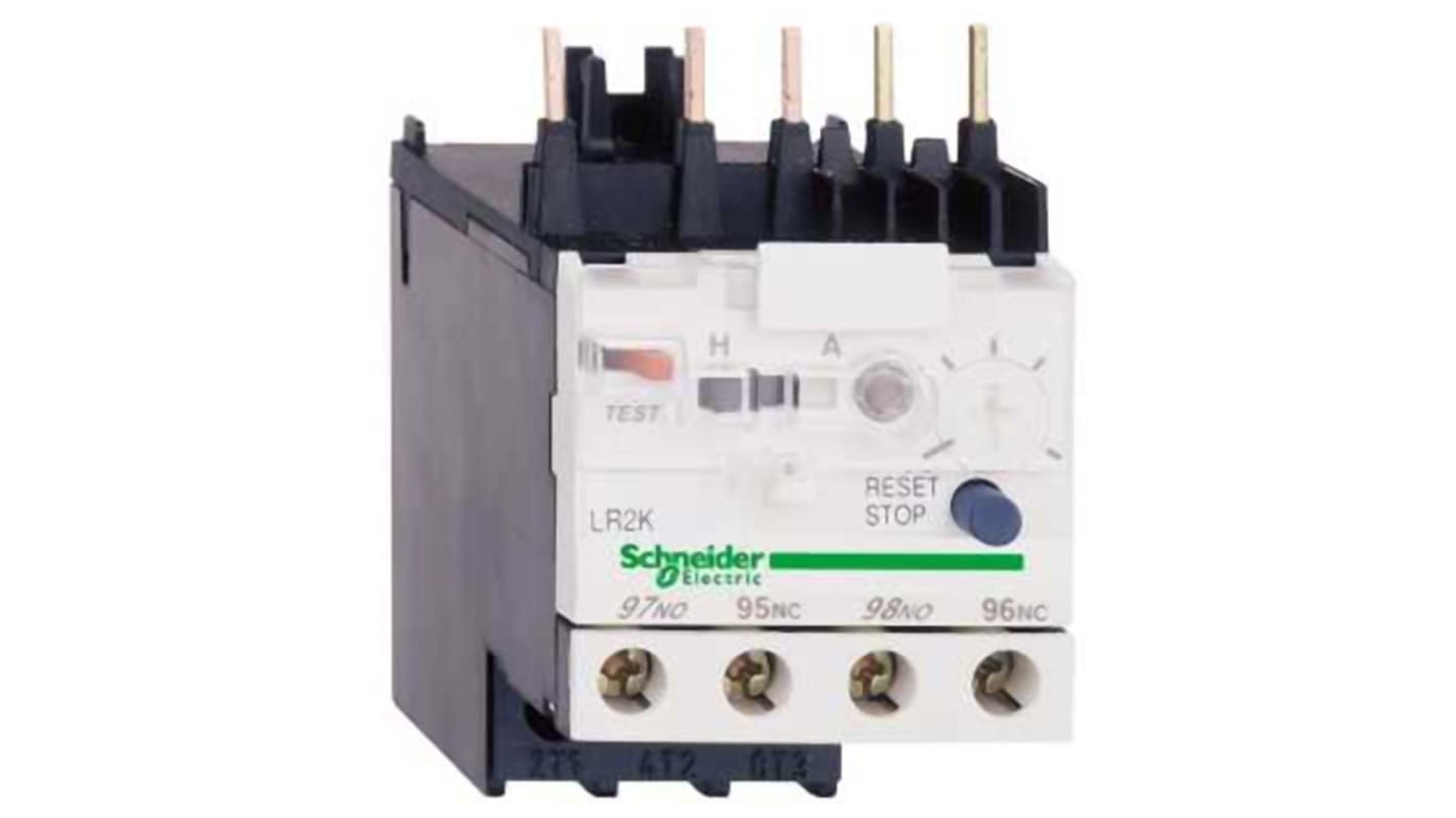 Relais de surcharge thermique Schneider Electric LR2K, 1 NO + 1 NF, 360 mA, 250 V c.c., 690 V c.a.