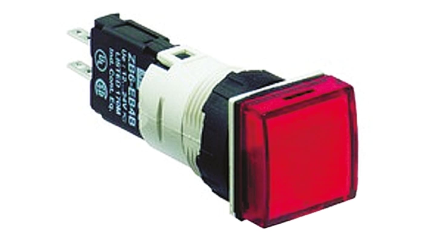 Voyant lumineux complet LED Schneider Electric Rouge 30V c.a. / V c.c., Ø découpe 16mm, Montage panneau, IP65