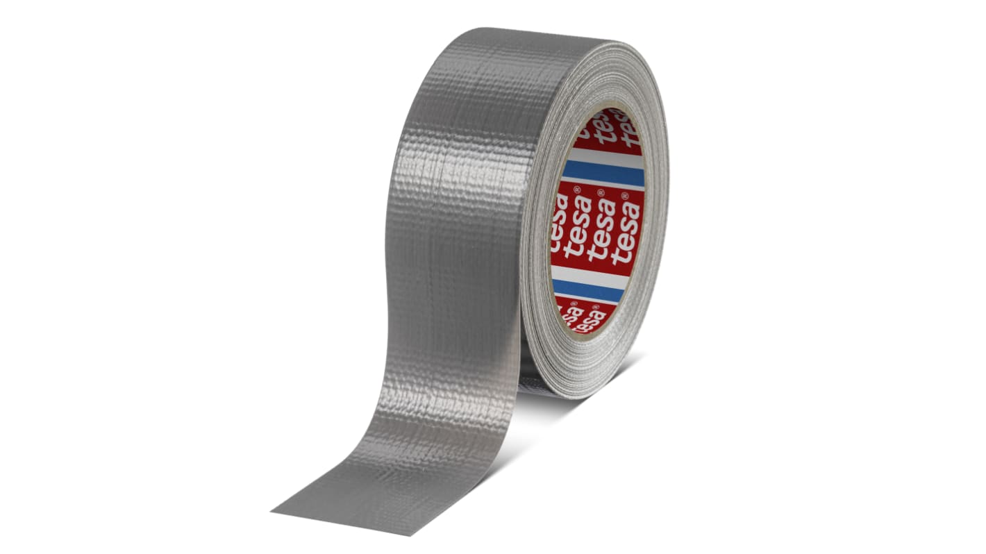 046150000000 Tesa 4615 Duct Tape, 50m x 50mm, Silver, PE Coated