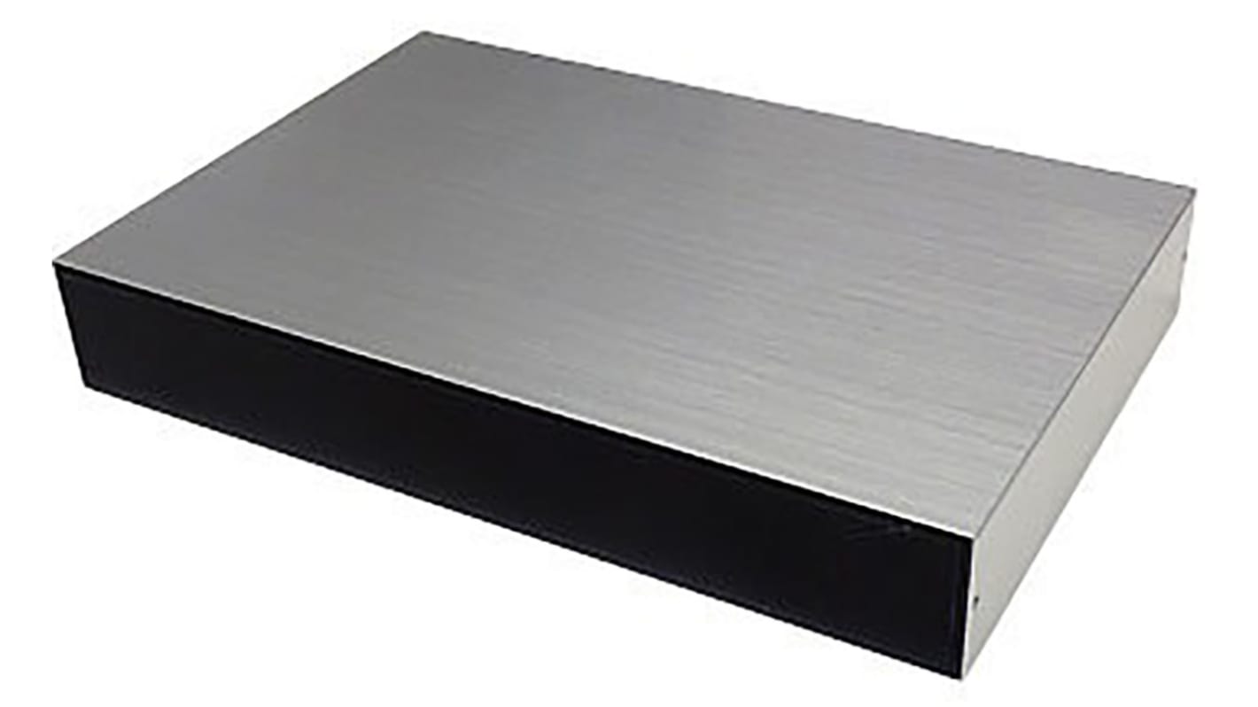 Takachi Electric Industrial YM Series Black, Silver Aluminium Desktop Enclosure, 180 x 130 x 40mm