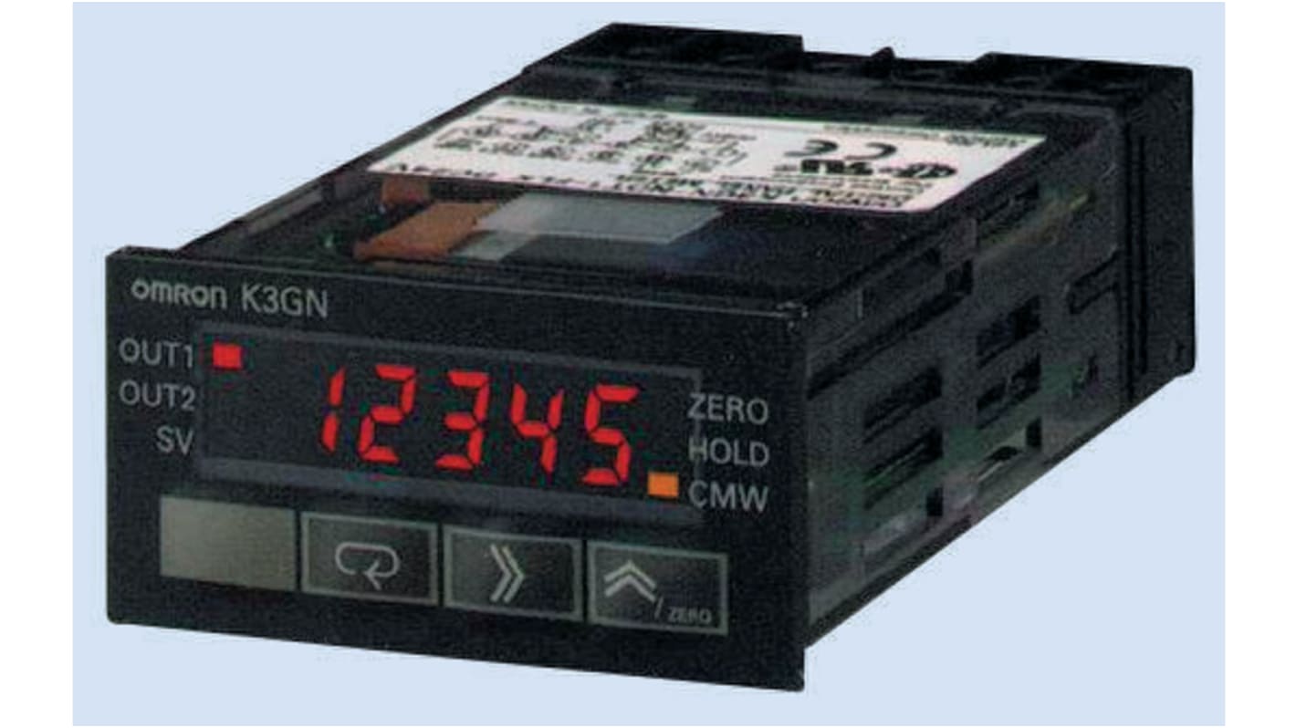 Omron LCD Digital Panel Multi-Function Meter for Current, Voltage, 22mm x 44.8mm