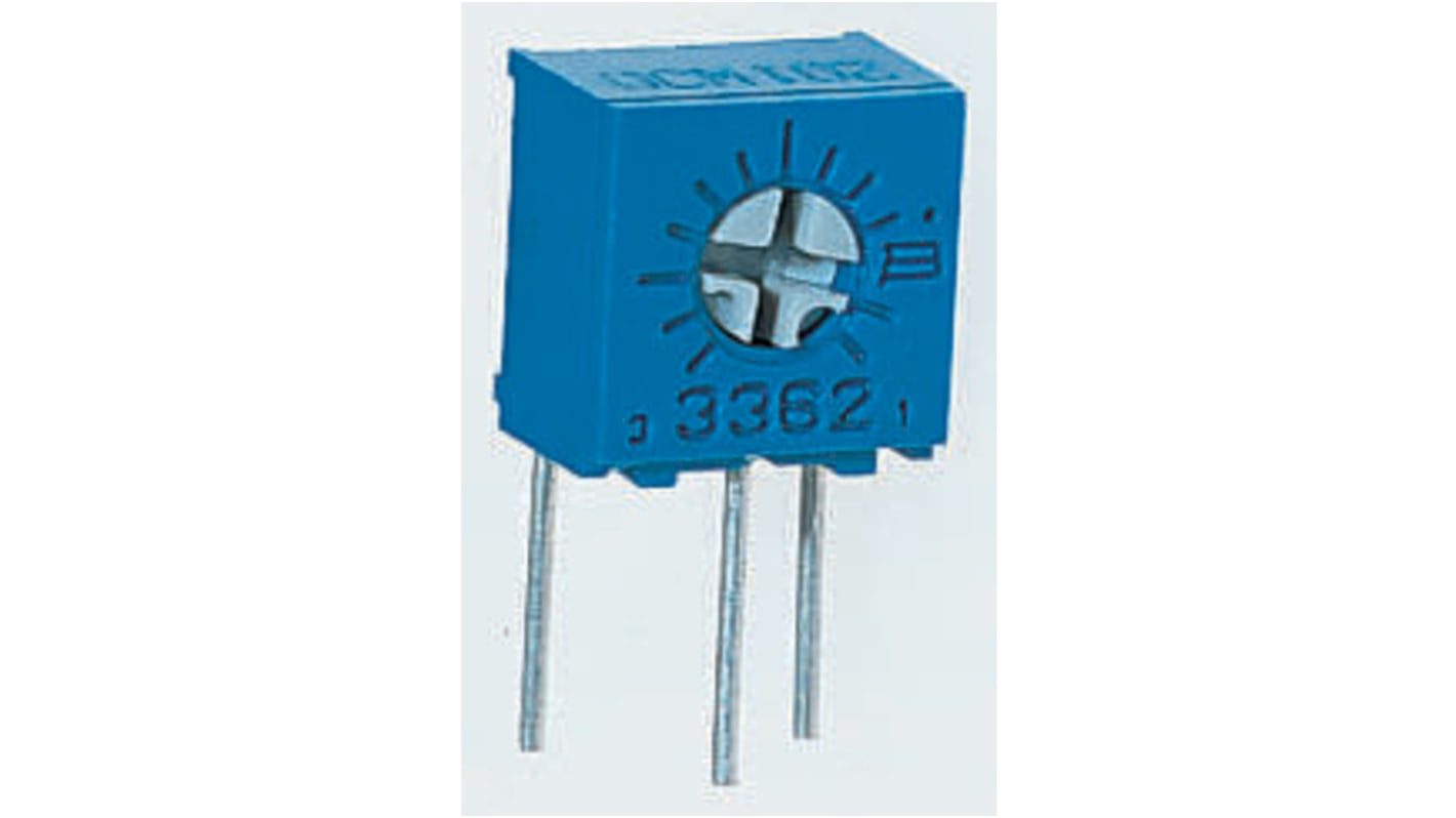 5kΩ, Through Hole Trimmer Potentiometer 0.5W Side Adjust Bourns, 3362