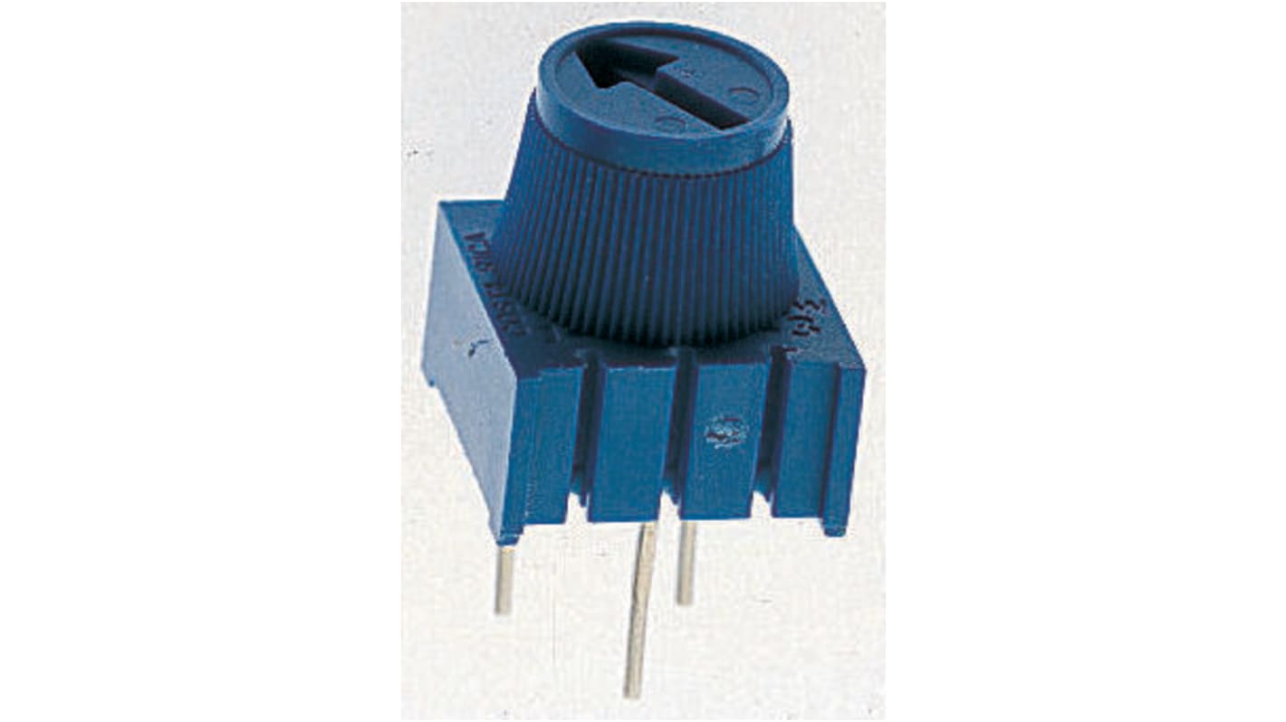 Bourns 3386 1-Gang THT Trimmer-Potentiometer, Einstellung von oben, 20kΩ, ±10%, 0.5W, Pin, L. 9.53mm